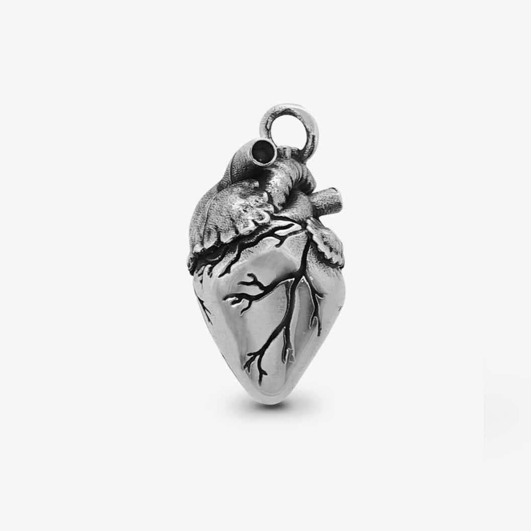 Ciondolo Cuore Anatomico M Argento