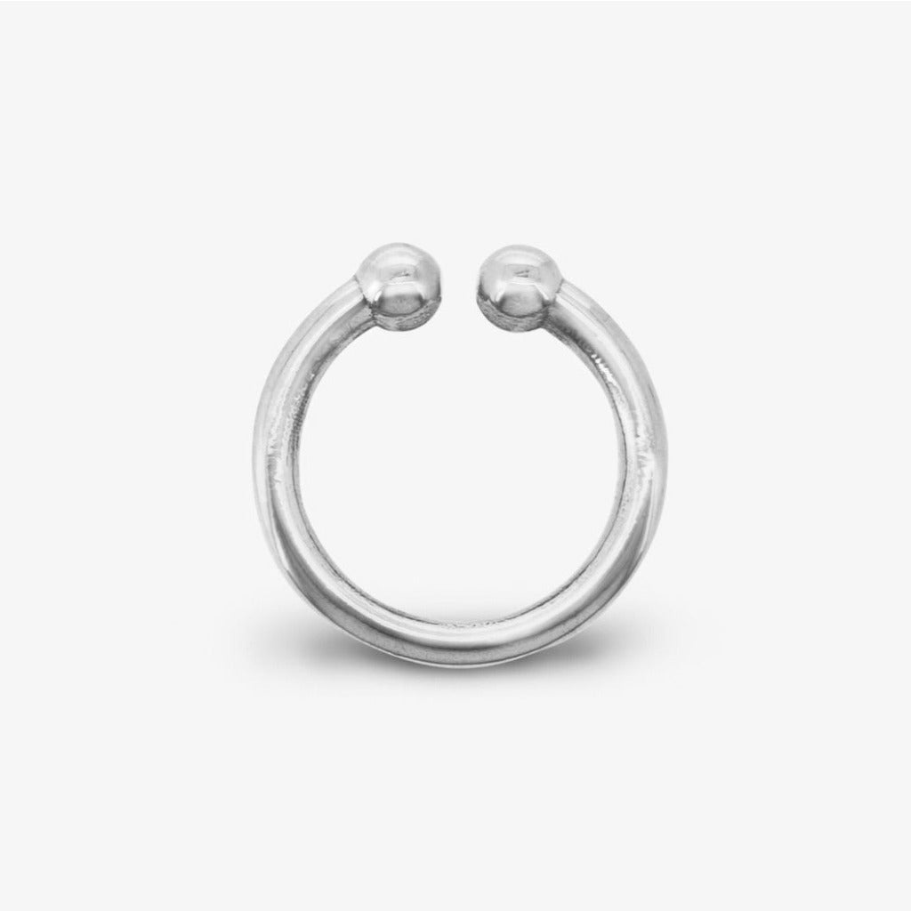 Anello Piercing Grande Argento