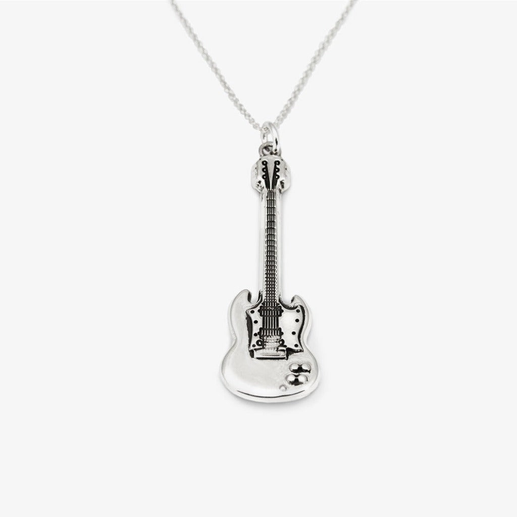 Ciondolo Chitarra Elettrica Argento