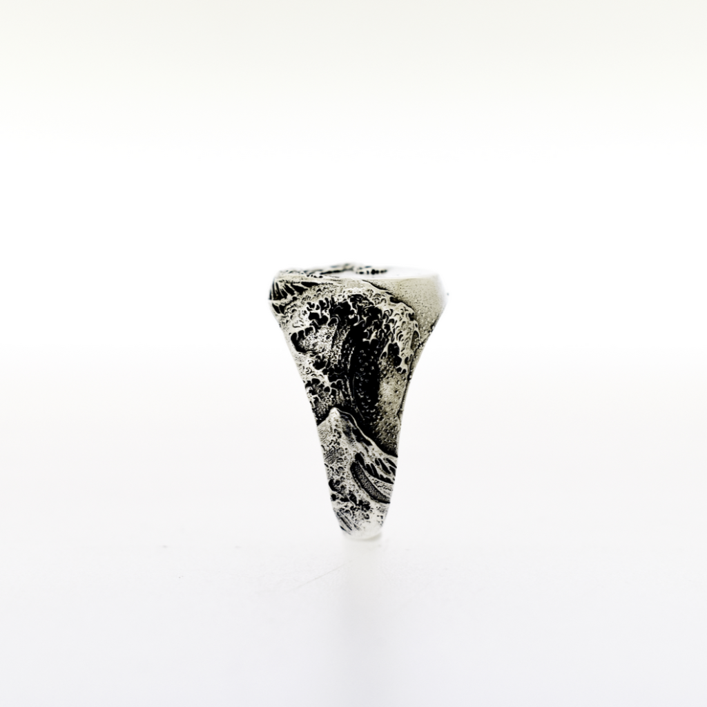 Anello Onda Hokusai Argento