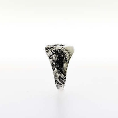 Anello Onda Hokusai Argento