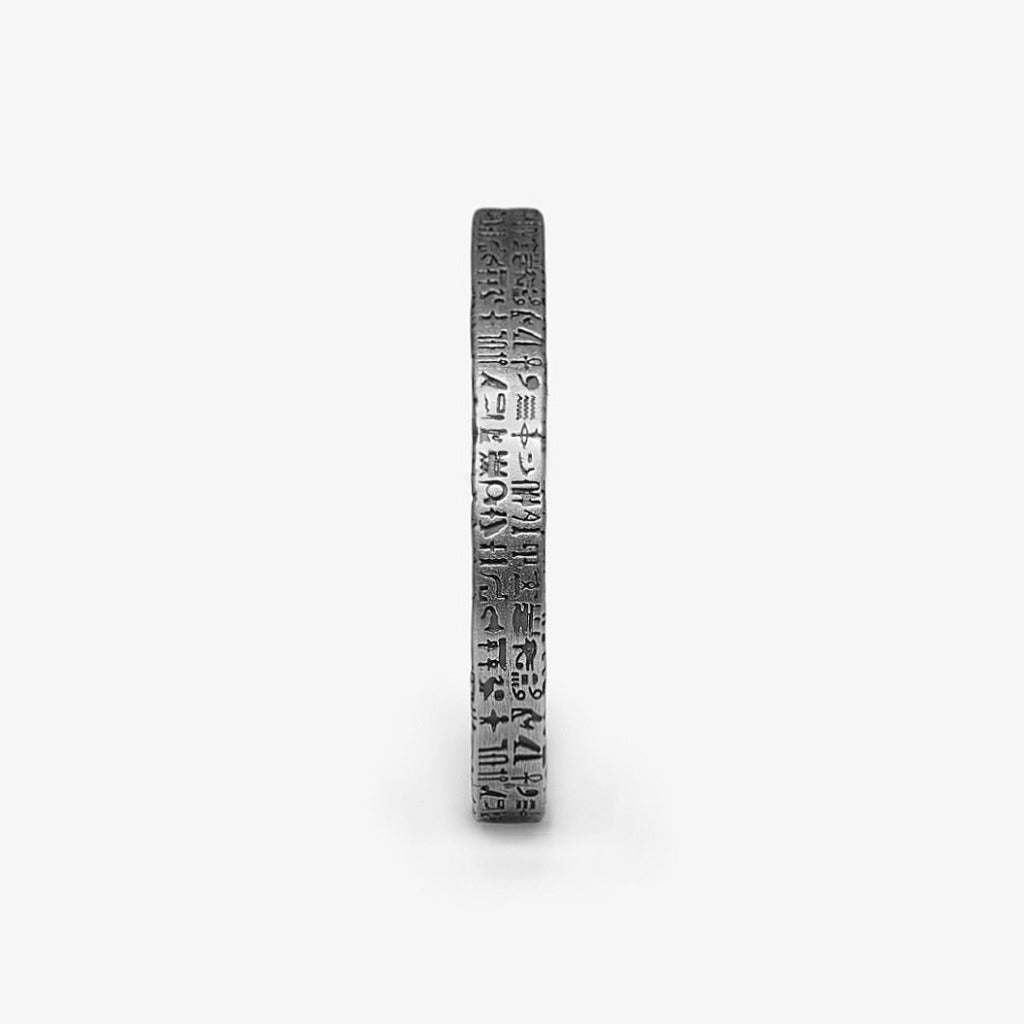 Bracciale Geroglifici Rigido Argento