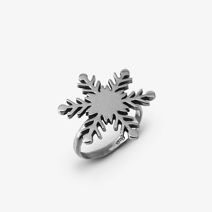 Anello Fiocco di Neve Variante Argento