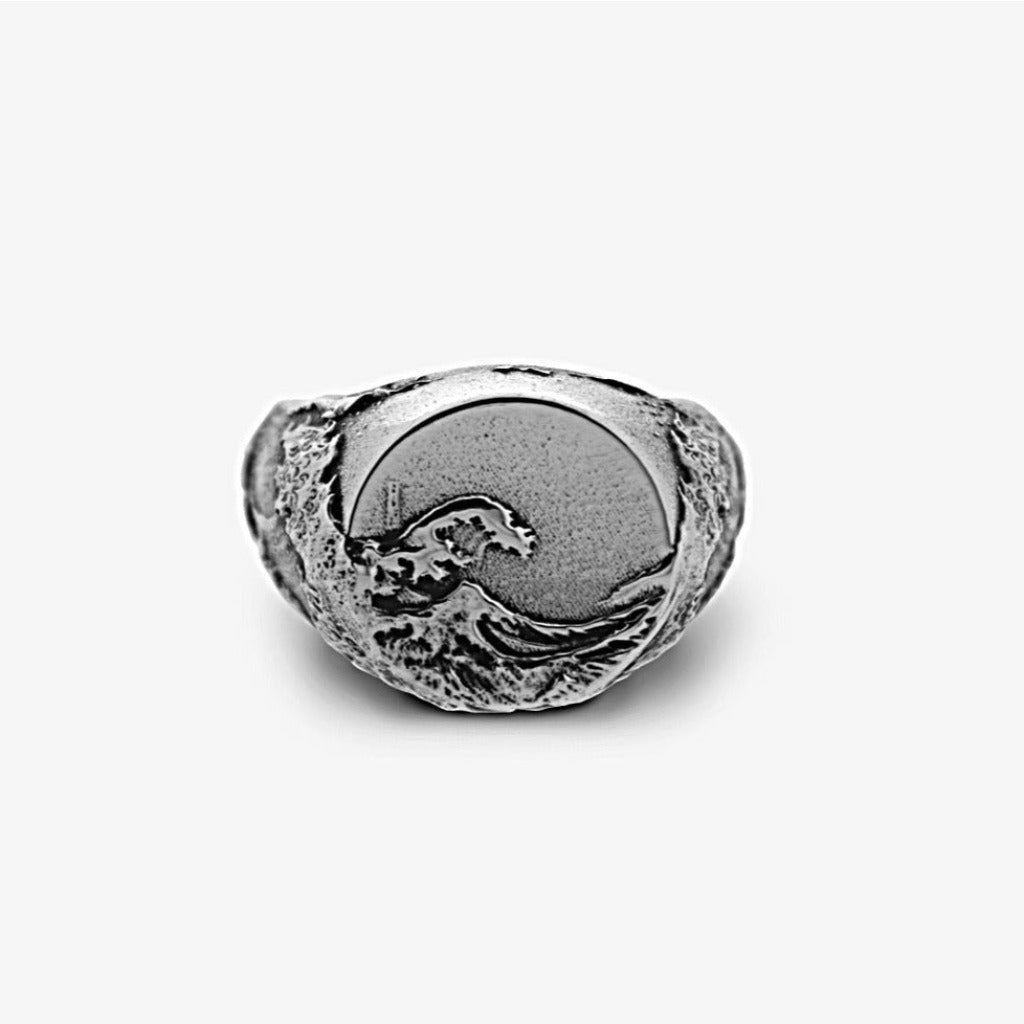 Anello Onda Hokusai Argento