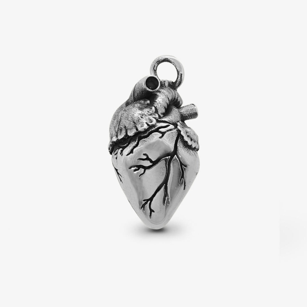 Ciondolo Cuore Anatomico XL Argento