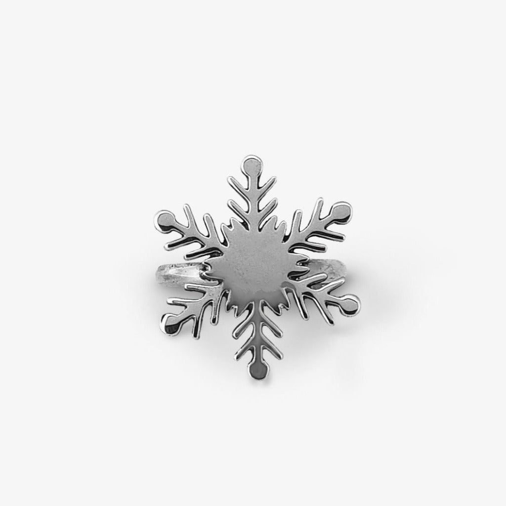 Anello Fiocco di Neve Variante Argento