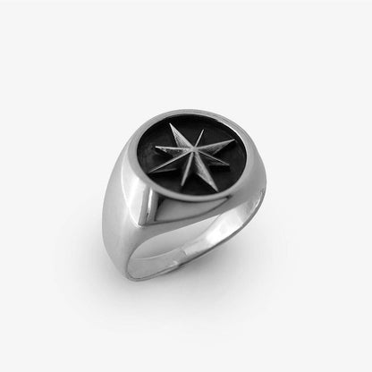 Anello Rosa dei Venti Argento