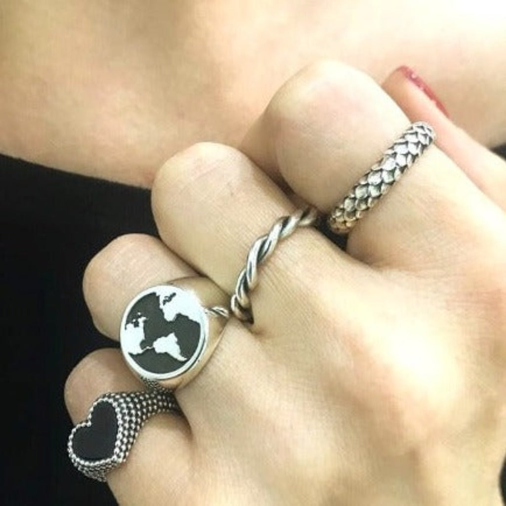Anello Intrecciato Argento