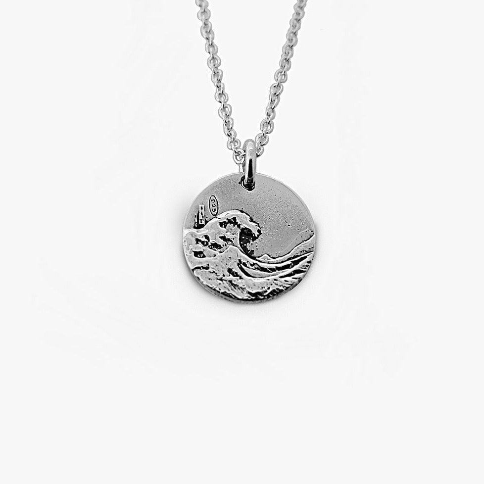 Ciondolo Onda di Hokusai 15 mm Argento