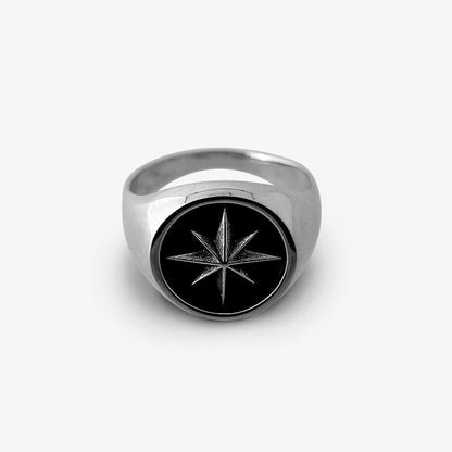 Anello Rosa dei Venti Argento