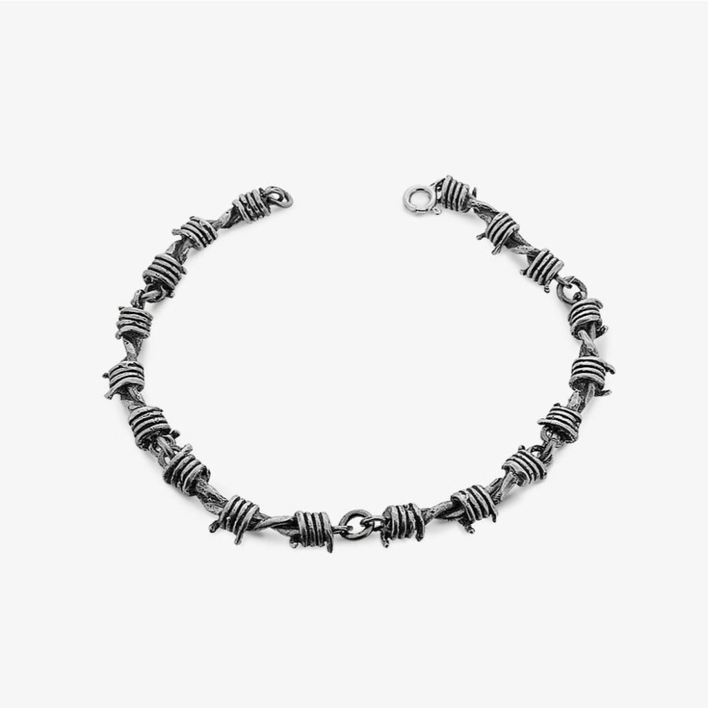Bracciale Filo Spinato Argento