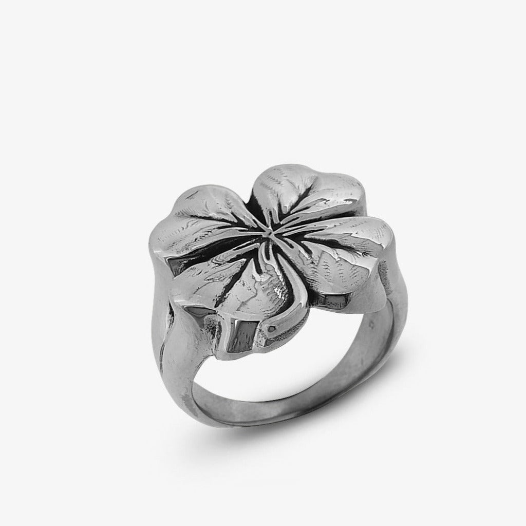Anello Quadrifoglio Argento