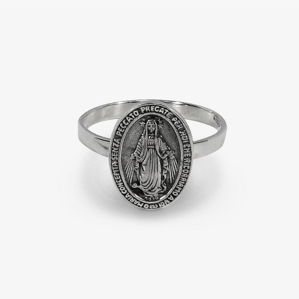 Anello Madonnina Argento